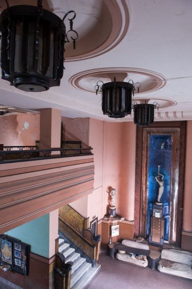 MUMBAI: The lobby of Naaz Cinema, on Lamington Road, has overhead lights resembling those used on fi