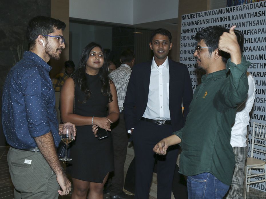 (L to R) Munaf Kapadia, founder, The Bohri Kitchen; Pawan Gupta, co-founder, Curofy and his wife; Ha