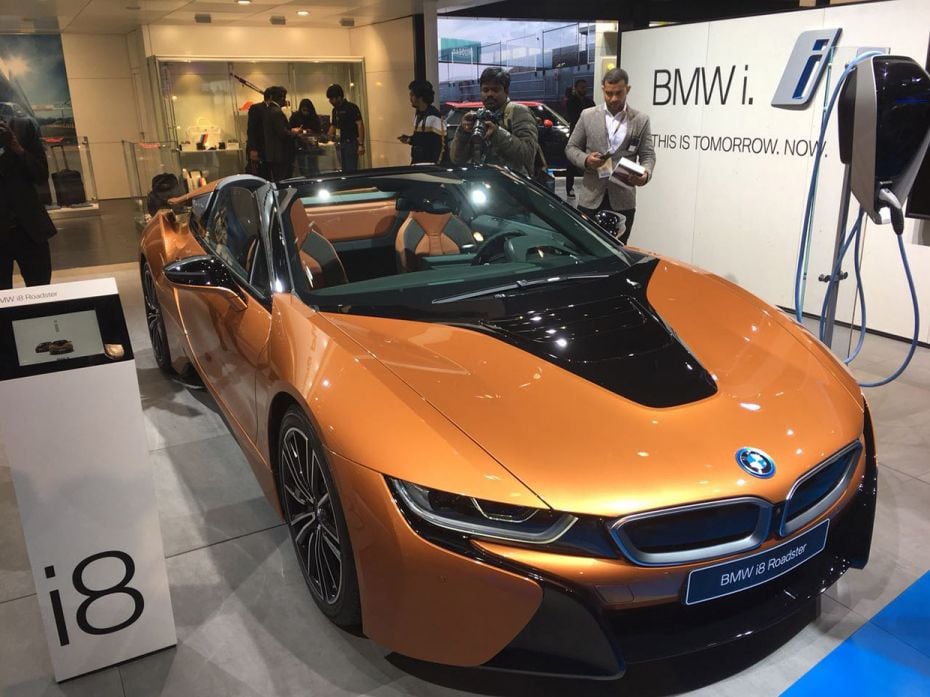 BMW i8 Roadster was showcased at Auto Expo 2018                                                