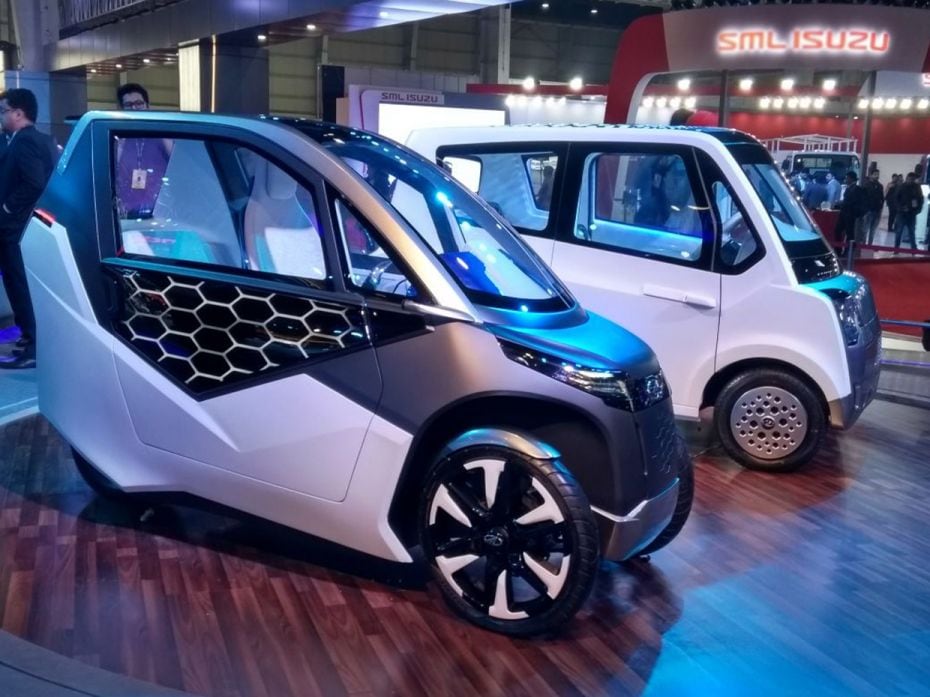 Mahindra concepts UDO and Atom at the Auto Expo 2018 