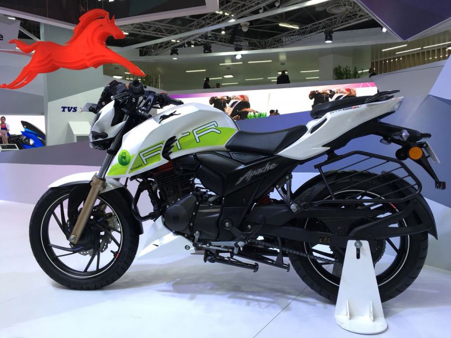 The TVS Apache RTR 200 Fi is powered by ethanol                                                