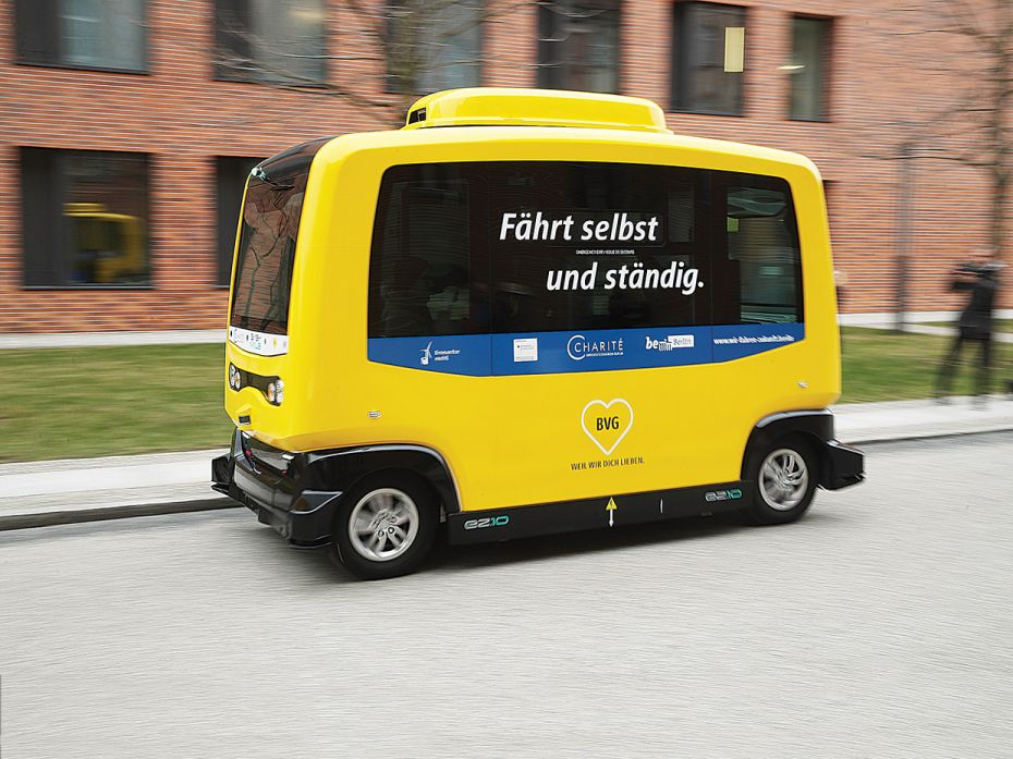 Self-driving minibus, Charité  hospitalAn electric, self-driving minibus was launched th