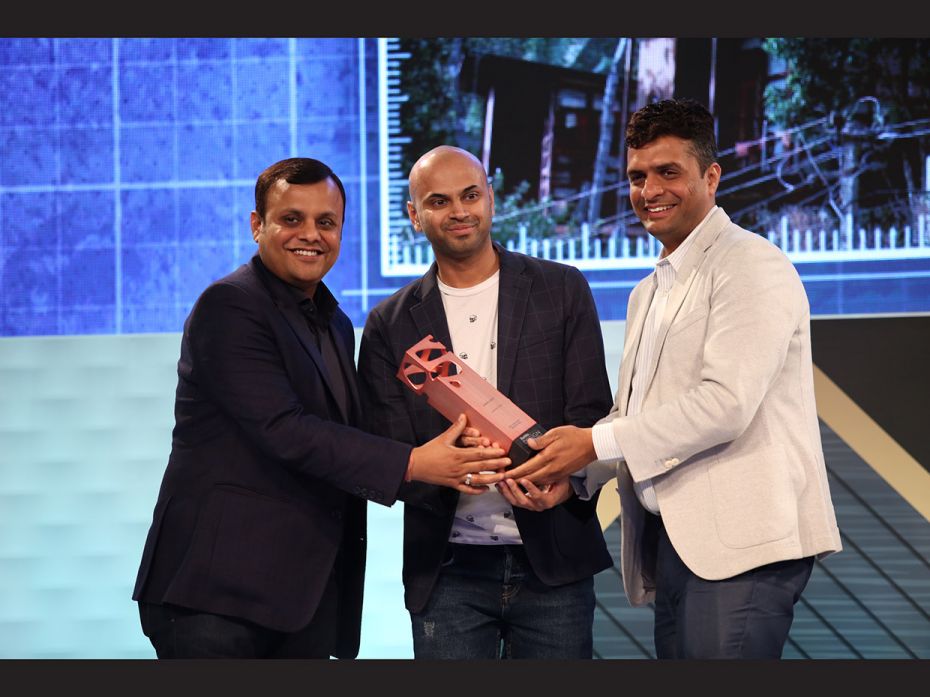  Best Hospitality Architecture award presented by Saurav Agarwal, awarded to Vikas Agarwal Kuma