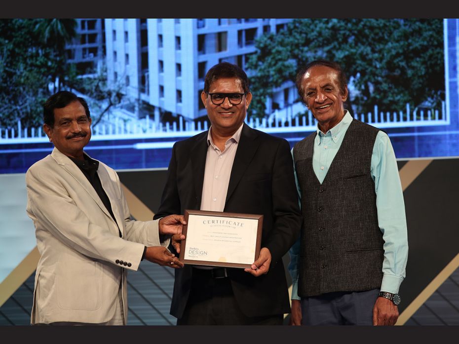 Special Recommendation for Best Group Housing Architecture went to Maheshwari & Associates      