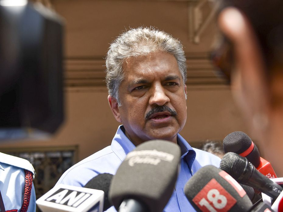 Anand Mahindra: Anand Mahindra cast his vote at Walsingham House School in Mumbai. 