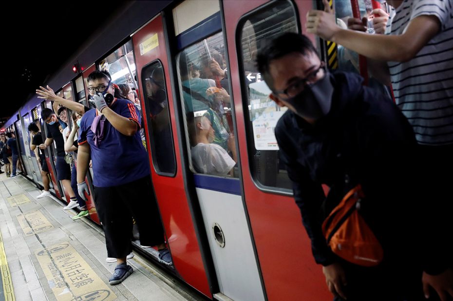 July 14, 2019: After a massive crackdown by Hong Kong’s riot police on the protesters in a sho