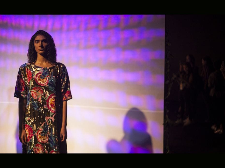 Trademark prints were juxtaposed with intricate beaded and sequined embroidery. Inspired by Ayushman