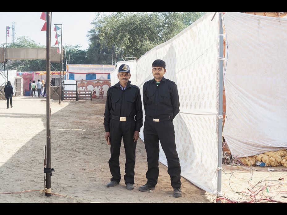 Bhola and PappuAge: 25,47 Security guards Both are farmers from Bharatpur in Rajasthan. They work on