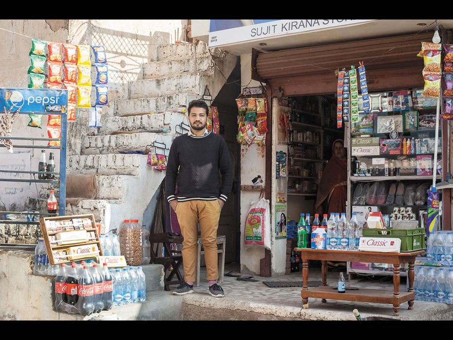 Jitesh Parashar Sharma Age: 22MBA student from Jaipur, and owner of Sujit Kirana Store “I come