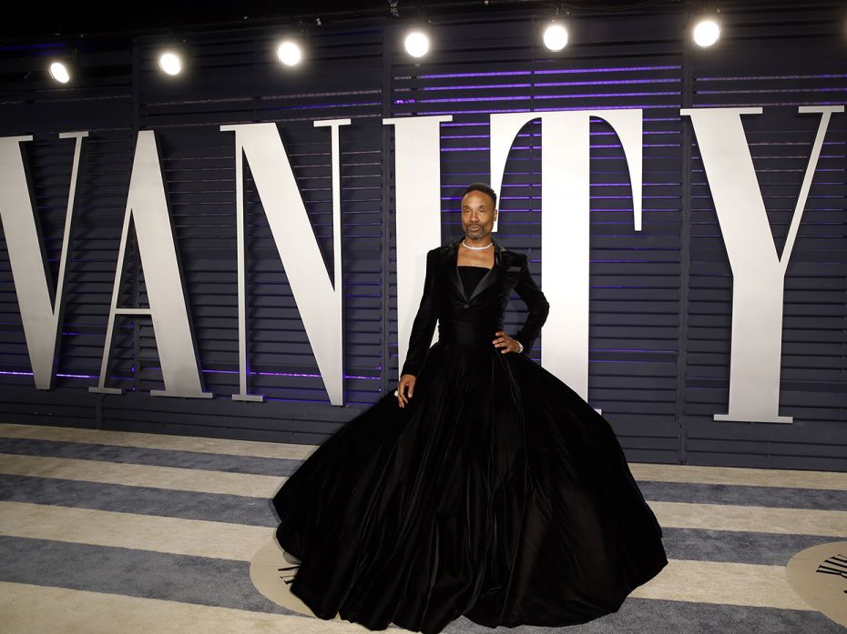 Billy Porter stole the show in a velvet tuxedo-gown, an empowered statement owning his queer identit