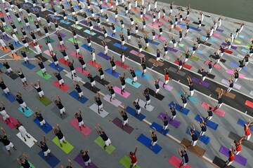 International Yoga Day: The spectacle of human geometry