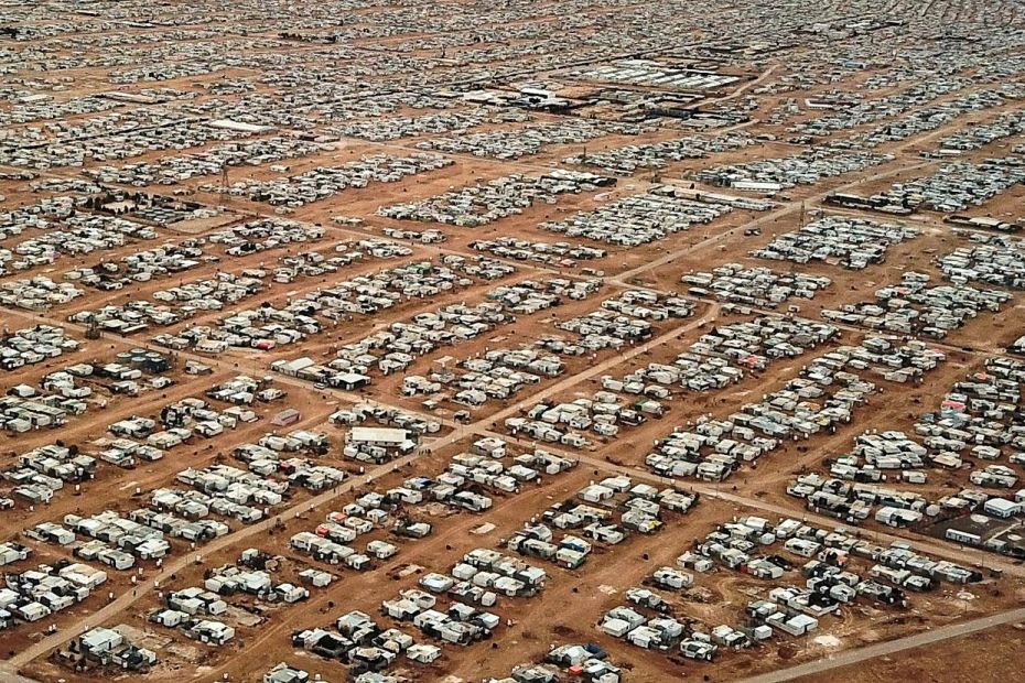 A view of Zaatari refugee camp in north Jordan. The past two years have witnessed a new form of mani