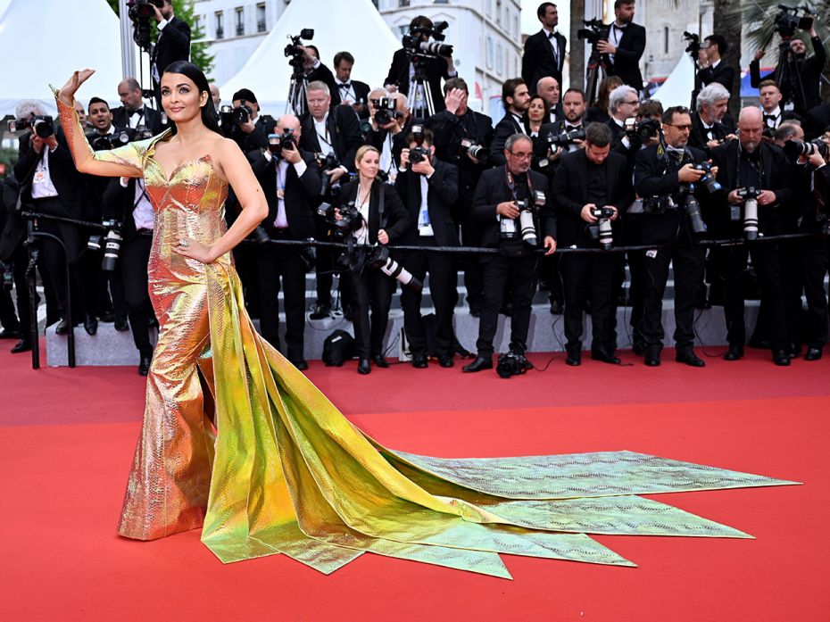 Indian actress Aishwarya Rai arrives for the screening of the film 'A Hidden Life' at the 72