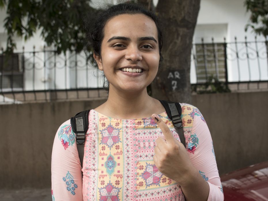 Gargi Mishra (20), a BA in economics student at Jai Hind College, was intimidated by the voting regi