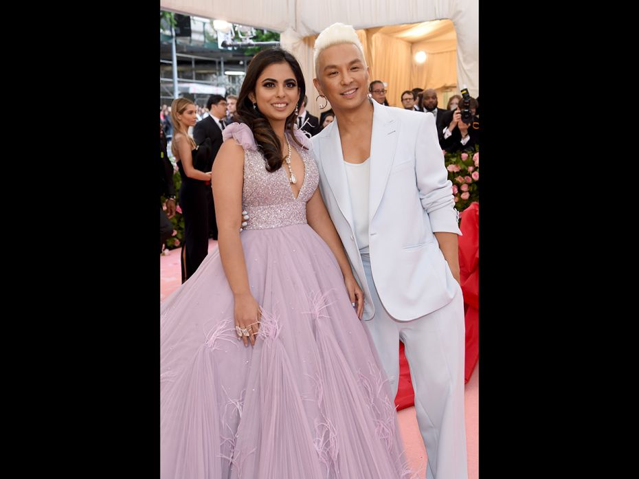 Isha AmbaniIsha Ambani Piramal and Prabal Gurung attend The 2019 Met Gala Celebrating Camp: Notes on