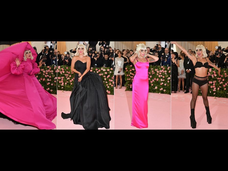 Lady GagaActor-singer Lady Gaga ramps up the red carpet with a performance of her own—she chan