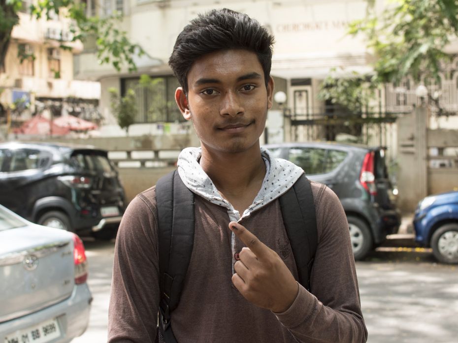 Nageshwar Yadav (18), a BSc (IT) student at Dandekar College, Palghar, is a first-time voter concern