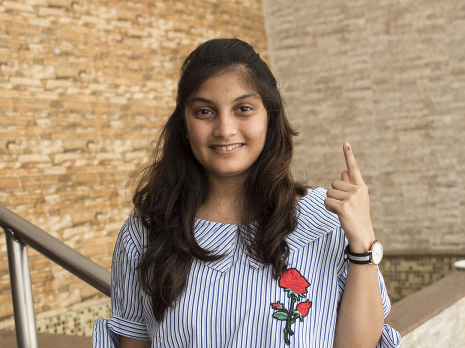 Shruti Mehta (19), a BA student at Jai Hind College, initially planned to vote NOTA, but a day befor