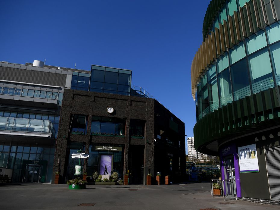 LONDON, ENGLAND: A quiet day at The All England Tennis and Croquet Club, best known as the venue for