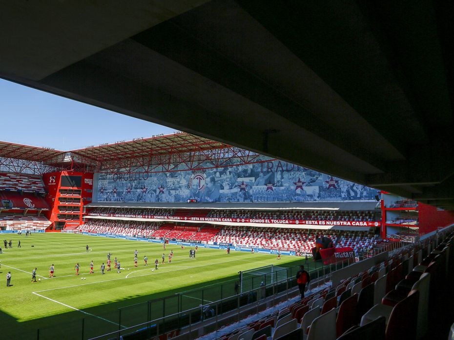 TOLUCA, MEXICO: General view of the stadium prior to the 10th round match between Toluca and Atlas a