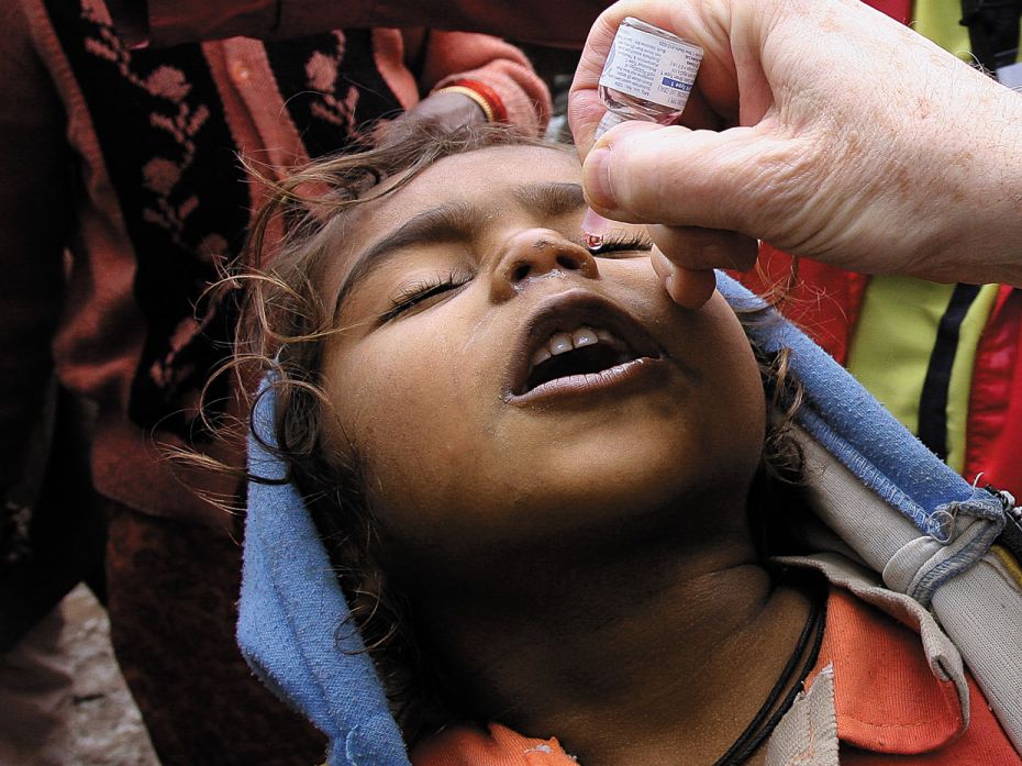 Eradication of Polio
Till as recently as 2009, India was home to more than 60 percent of the world&