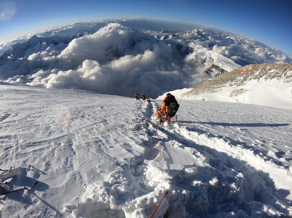 Search and rescue: Bringing down Dr Chin from Annapurna.