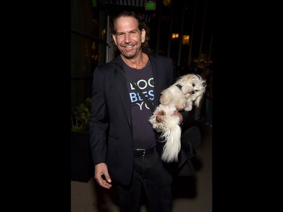 Charles Annenberg Weingarten’s dog was spotted at Vanity Fair Oscar Party.