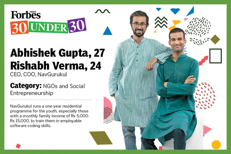 Abhishek Gupta, Rishabh Verma  CEO and COO, NavGurukul
Click to view the full list