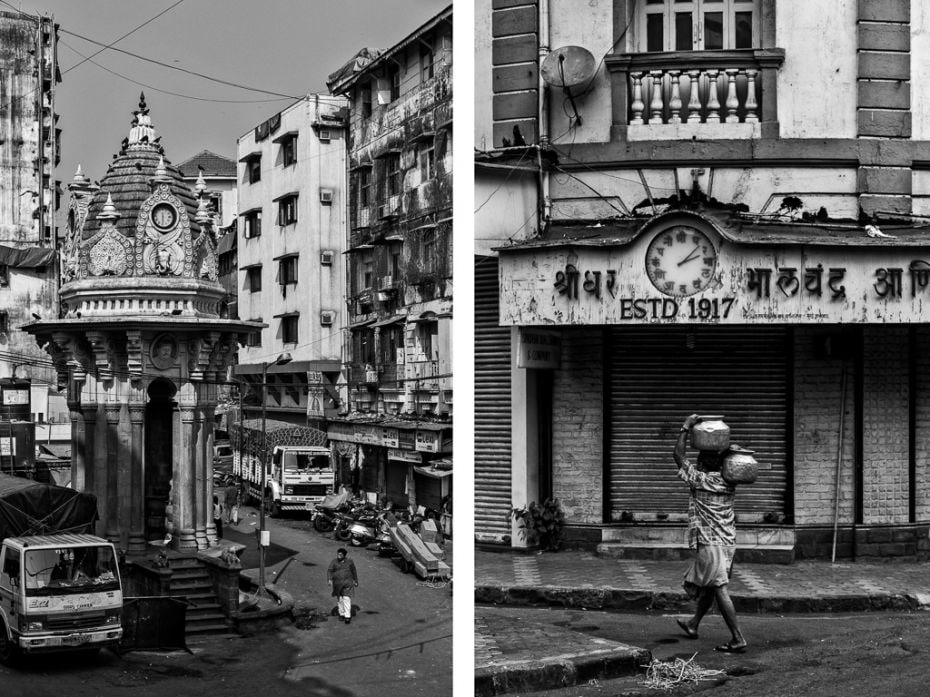 Keshavji Nayak Pyau & Clock Tower,Masjid ; Sridhar Bhalchandra & Co., Prarthana Sa