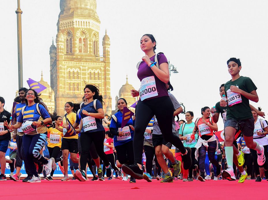 The Tata Mumbai Marathon saw a good turnout of women runners in Mumbai on January 19, 2020.