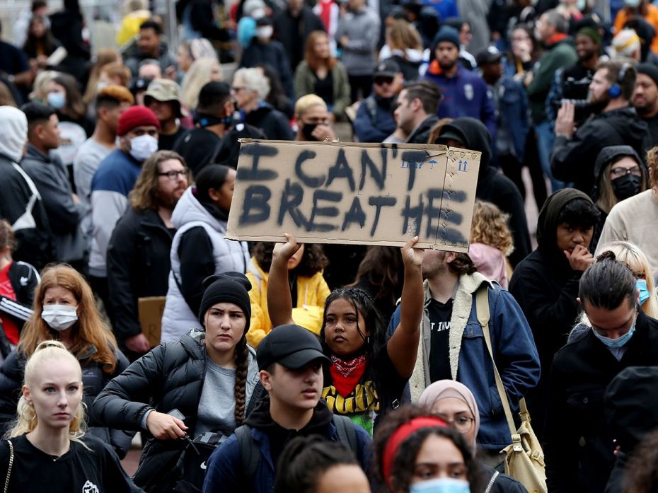 Some 4,000 New Zealand protesters demonstrate against the killing of Minneapolis man George Floyd in