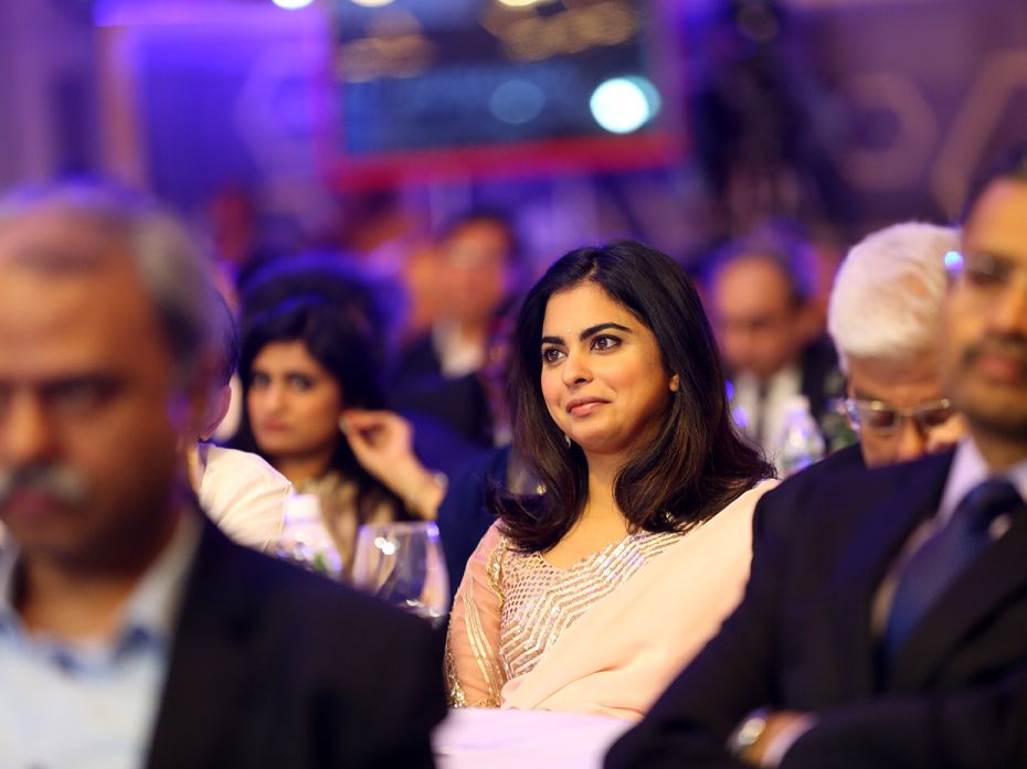 Reliance Industries scion Isha Ambani at the CNBC-TV18 India Business Leader Awards 2020 event in Mu