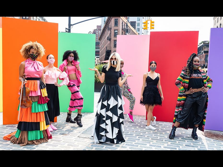 Fashion designer Stacey Bendet is seen during Alice + Olivia Come Dance With Us presentation, Spring