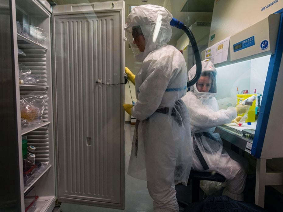 FebruaryAdeline Danneels (left), a technician from the French National Centre for Scientific Researc