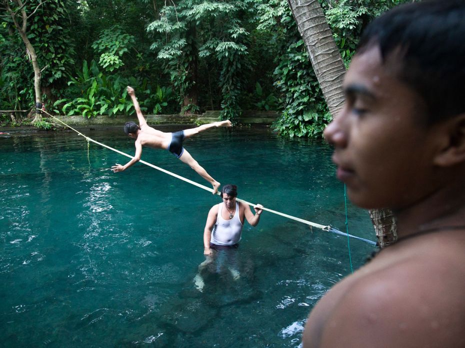 NICARAGUA, 2015
Indigenous Nicaraguans swim in the clear waters of Lake Cocibolca. When it became a