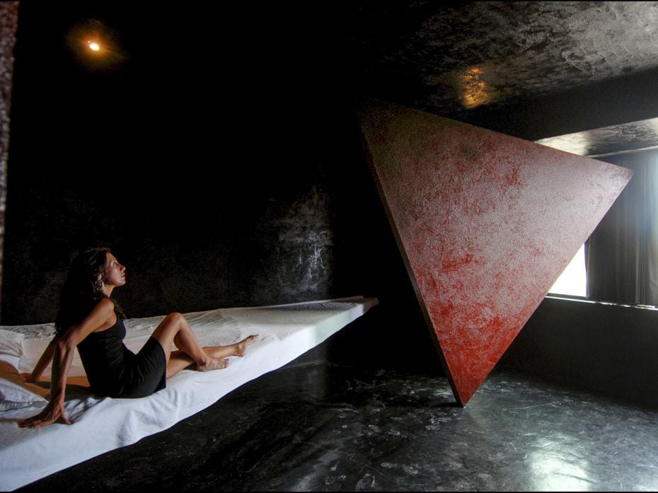 ’For a volcano to appear, as if in a dream'. This room at the The Atelier sul Mare, a museum h