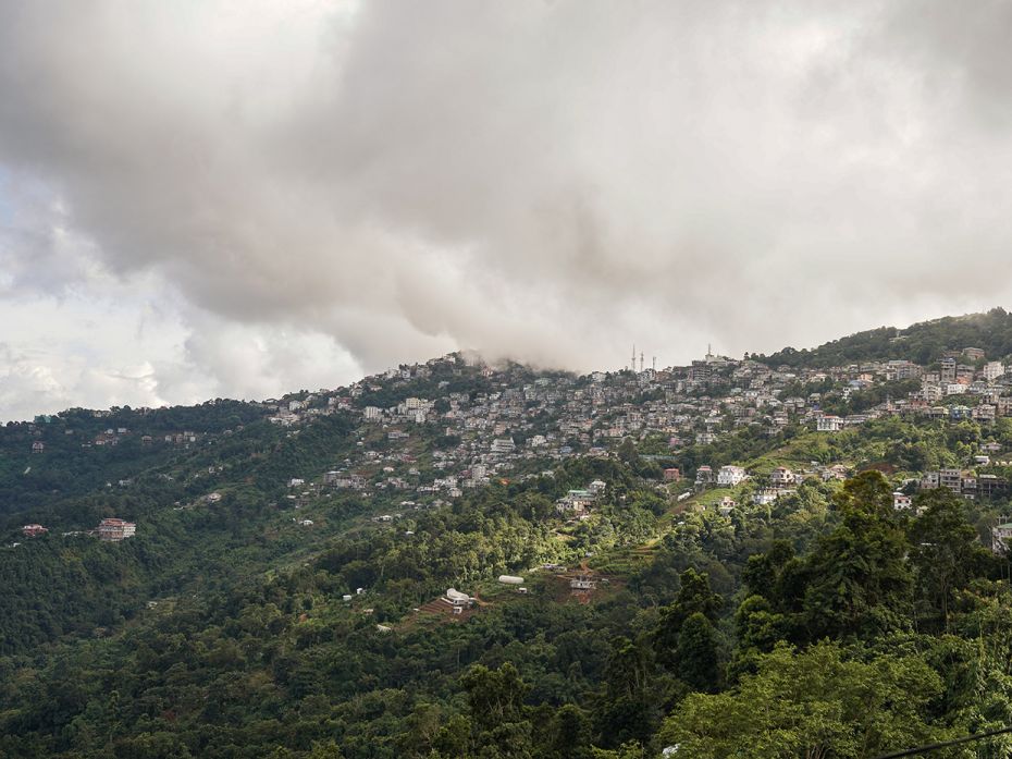 A view of the city captured while travelling to Kolasib, the smallest district in Mizoram, about 90 