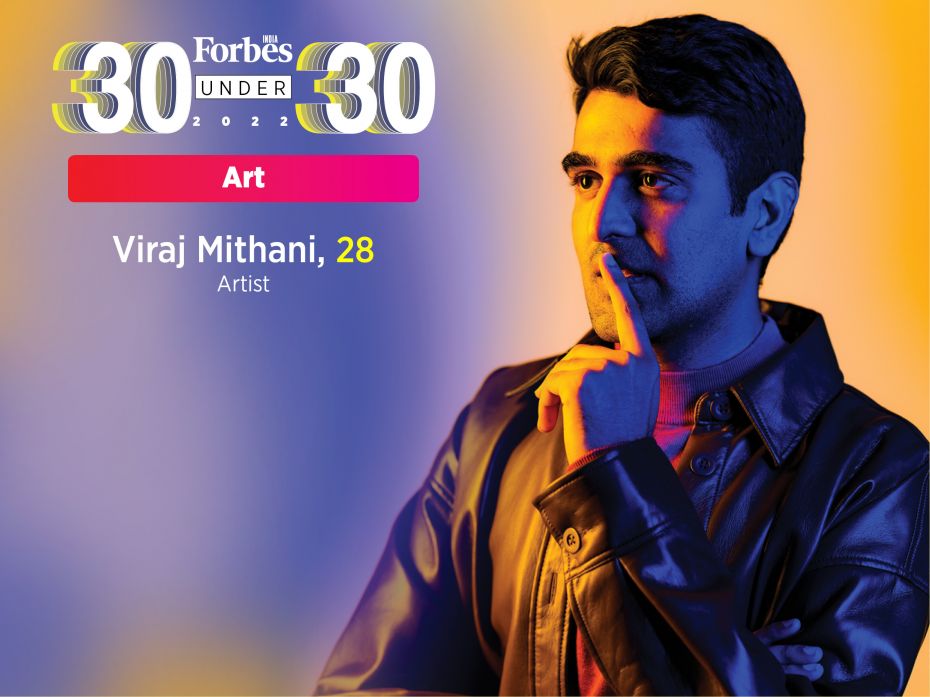 Viraj Mithani (28) works with a  mix of painting and print making, and has had a slew of group and s