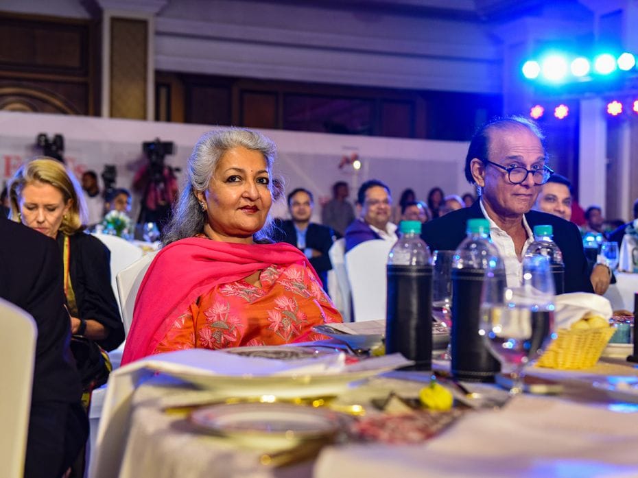 FILA 2022 jury chair and Marico chairman Harsh Mariwala and wife Archana at the awards.