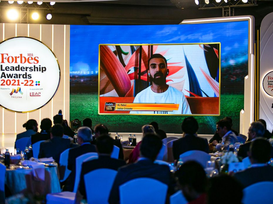 Indian cricketer KL Rahul in a virtual conversation with Forbes India's Kathakali Chanda. The vice c