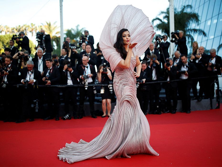 Indian actress Aishwarya Rai Bachchan arrives for the screening of the film Armageddon Time during t