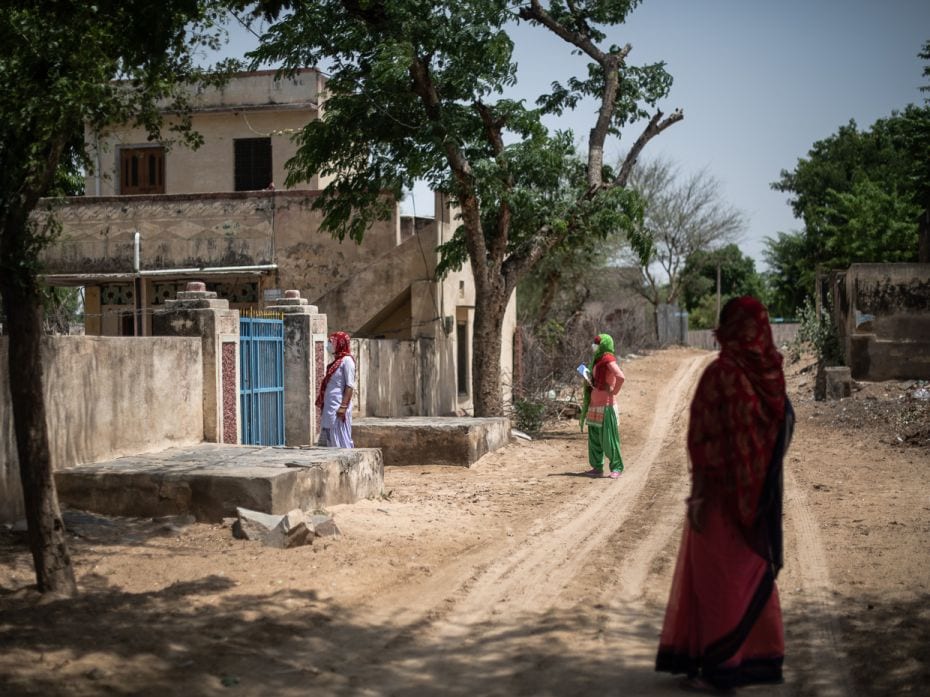 The searing summer heat wasn’t the only deterrent for the ASHA workers Santosh Godara, Poonam 