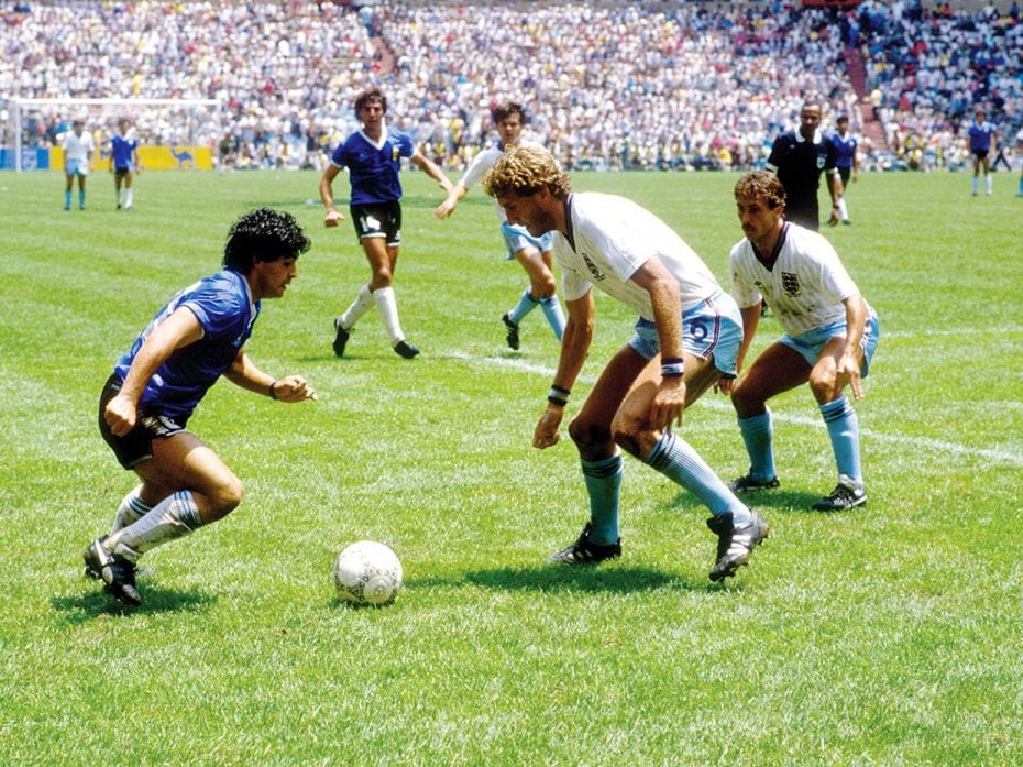 1986The bigger hand of God In the 1986 World Cup quarterfinals between Argentina and England, the sc