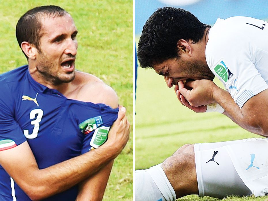 2014A biting opponent, literallyThe world witnessed Uruguay forward Luis Suarez bite Italian defende