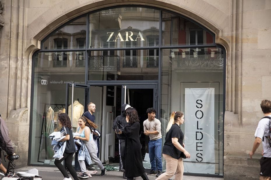 Protesters plunder a Zara store in Strasbourg, France, on June 30, 2023. Since riots broke out on Tu