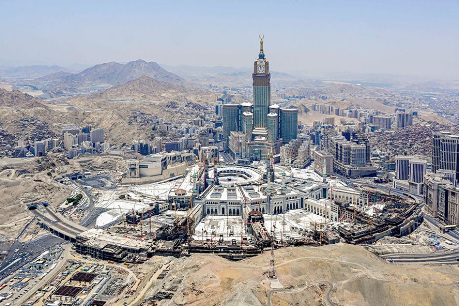 A view of Mecca, Saudi Arabia, on June 25, 2023. A mammoth logistical operation, the Ministry of Haj